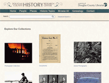 Tablet Screenshot of douglascountyhistory.org